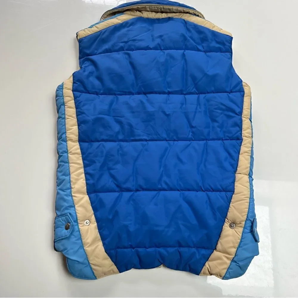 Men’s Vintage 1970s Cobalt Blue Kelso Down Puffer Vest